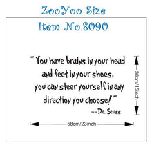 Black Vinyl Wall Sticker Steer Yourself Words Letters Home Decor Decals SM6