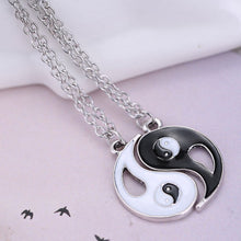 Black White Couple Sister Friend Friendship Jewelry Unique Personalized Gifts Yin Yang Pendant Necklace SM6