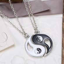Black White Couple Sister Friend Friendship Jewelry Unique Personalized Gifts Yin Yang Pendant Necklace SM6
