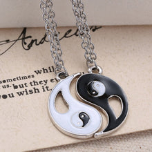 Black White Couple Sister Friend Friendship Jewelry Unique Personalized Gifts Yin Yang Pendant Necklace SM6