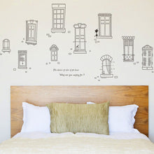 Black and white window The sitting room TV setting wall of household adornment wall decoration on the wall SM6