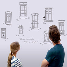 Black and white window The sitting room TV setting wall of household adornment wall decoration on the wall SM6