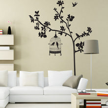 Black branches and black bird sitting room household adornment wall stick mobile stick on the wall SM6