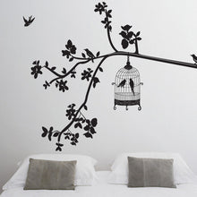Black branches and black bird sitting room household adornment wall stick mobile stick on the wall SM6