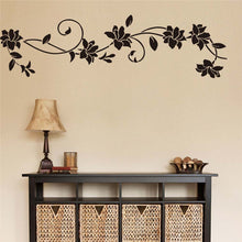 Black flower Vine Wall Stickers Refrigerator Window cupboard Home Decorations Diy Home Decals Art Mural Posters Home Decor SM6