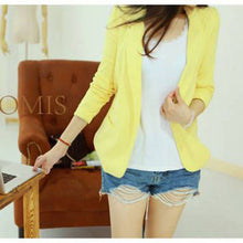 Blazer Women Feminino Korean Slim Shrug Suit Blazer Coat Casual Cardigan Outwear SM6