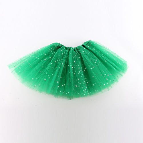 Bling Baby Girl Kids Tutu Skirt Star Sequins Princess Ballet Dancewear Pettiskirt Costume SM6
