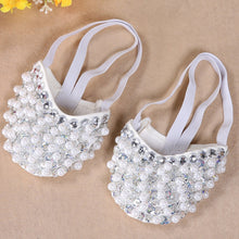 Bling Diamond Rhinestone Peals Half Sole Sandal Lyrical Belly Dance ShoesSM6