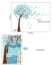 Blue Flower Tree Family Happy Home Decor Wall Sticker Removable SM6