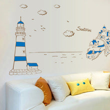 Blue harbor TV setting wall PVC three generations of wall stickers on the wall SM6