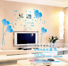 Blue love grass green can remove wall stick a bedroom a sitting room TV setting wall stickers SM6