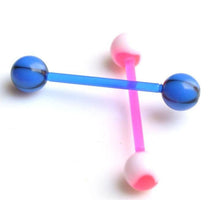 Body Jewelry Piercing Classic Barbell Tongue Piercing Mixed Ball Tongue Navel Nipple Barbell Rings Bars SM6