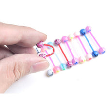 Body Jewelry Piercing Classic Barbell Tongue Piercing Mixed Ball Tongue Navel Nipple Barbell Rings Bars SM6