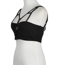 Bodycon Sexy Bra Women Hollow Out Bandage Cropped Tops Backless Slim Black Bralette Bra Roupas Sexy E Sensuais#121 SM6