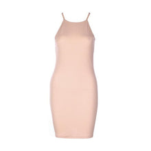 Bodycon Slim Dresses Women  Sexy  Sleeveless Sling Halter Backless Robe Sexy Dress Short Mini Dress vestidos mujer #63 SM6