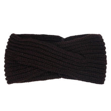Bohemian Cross Headbands For Women Knitted Solid Elegant Headwear Warm Winter Handbands Diadema Pelo Muje#121 SM6