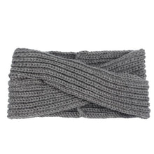 Bohemian Cross Headbands For Women Knitted Solid Elegant Headwear Warm Winter Handbands Diadema Pelo Muje#121 SM6