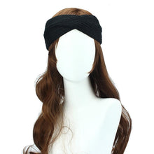Bohemian Cross Headbands For Women Knitted Solid Elegant Headwear Warm Winter Handbands Diadema Pelo Muje#121 SM6