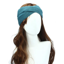 Bohemian Cross Headbands For Women Knitted Solid Elegant Headwear Warm Winter Handbands Diadema Pelo Muje#121 SM6