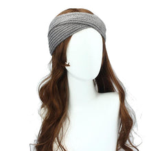 Bohemian Cross Headbands For Women Knitted Solid Elegant Headwear Warm Winter Handbands Diadema Pelo Muje#121 SM6