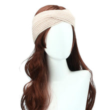 Bohemian Cross Headbands For Women Knitted Solid Elegant Headwear Warm Winter Handbands Diadema Pelo Muje#121 SM6