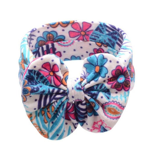 Bohemian Floral Girl Hair Accessories Bowknot Hair Band Flower Hair Acessorios Para Cabelo#121 SM6