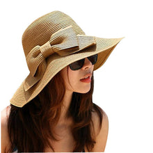 Bohemian Summer Sun Floppy Hat Straw Beach Wide Large Brim Cap Women Sunscreen Big hat With Bow Women Summer Hat #152 SM6