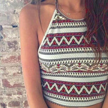 Boho  Style  Hot Sexy Women Tank Tops Bustier Vest Backless Bandage Crop Top Bralette Shirt Cami Women Cropped #1210 SM6