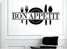 Bon appetit food wall stickers kitchen room decoration 8344. diy vinyl adesivo de paredes home decals art posters papers 3.5 SM6