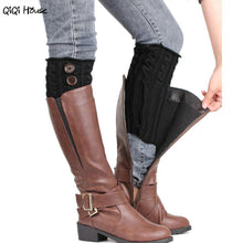 Boot Socks Ladies Socks Winter Knitted Warm Boot Cover Socks Solid Button Meias Mulheres Coturno Feminino#A127 SM6