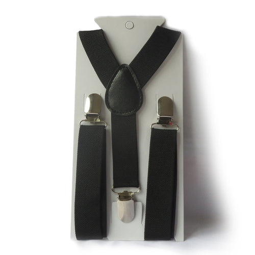 Boys Girls Kid Children Clip on Y Back Elastic Suspenders Slim Adjustable Braces Tirantes SM6