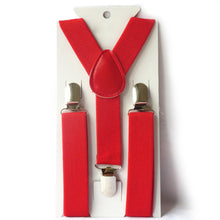 Boys Girls Kid Children Clip on Y Back Elastic Suspenders Slim Adjustable Braces Tirantes SM6