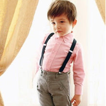 Boys Girls Kid Children Clip on Y Back Elastic Suspenders Slim Adjustable Braces Tirantes SM6