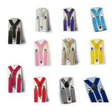 Boys Girls Kid Children Clip on Y Back Elastic Suspenders Slim Adjustable Braces Tirantes SM6