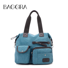 Canvas Handbag Casual Travel Shoulder Bag Large Capacity Retro Crossbody Tote Luxury Women Designer Handbags  SM6