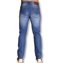Leisure True Jeans Men Mid Waist Famous Straight Denim Long Trousers Business Designer Jeans Casual Jeans Pant SM6
