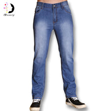 Leisure True Jeans Men Mid Waist Famous Straight Denim Long Trousers Business Designer Jeans Casual Jeans Pant SM6