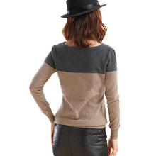 Brand New Autumn Winter Pure Wool Female Sweater Plus Size Thin Knitted Long Sleeve O-neck Pullovers Hot  70045 SM6