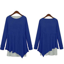 Brand New Fashion Blusas Femininas Long Sleeve Cotton O-neck Hot  Tops 70018 SM6