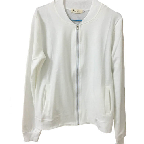 Brand New Streetwear Zip-up Sweatshirts Long Sleeve Plus Size Stand Letter Vogue 92 Coat With Zipper 70097 SM6