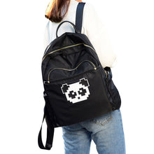 Women Backpack Waterproof School Bag Panda Applique Zipper Casual Rucksack Cute Girls Travel Bag Mochilas Mujer  SM6