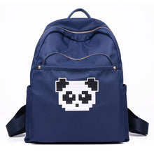 Women Backpack Waterproof School Bag Panda Applique Zipper Casual Rucksack Cute Girls Travel Bag Mochilas Mujer  SM6