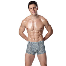 Sexy Men Underwear Cuecas Boxers Shorts Underpants Floral Print Elastic Waist Mens Underwear Boxers Panties SM6