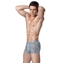 Sexy Men Underwear Cuecas Boxers Shorts Underpants Floral Print Elastic Waist Mens Underwear Boxers Panties SM6