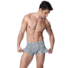 Sexy Men Underwear Cuecas Boxers Shorts Underpants Floral Print Elastic Waist Mens Underwear Boxers Panties SM6