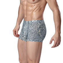 Sexy Men Underwear Cuecas Boxers Shorts Underpants Floral Print Elastic Waist Mens Underwear Boxers Panties SM6