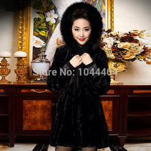 Brand Womens Jacket Fox Fur Collar Outerwear Long Parka Long Sleeve Coat Overcoat SM6
