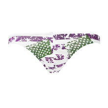 Breathable Sexy Mens Briefs Stripe Underwear Men Thong Briefs Cotton G-String U Convex Pouch Low Waist Shorts Underpants SM6