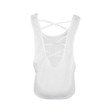 Breathable Tank Tops Bandage Corss Hollow Out Tops Summer Casual Loose Vest Fitness Wear Chalecos Mujer#121 SM6