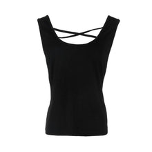 Breathable Tank Tops Bandage Corss Hollow Out Tops Summer Casual Loose Vest Fitness Wear Chalecos Mujer#121 SM6